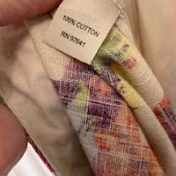 J Jill Cotton A-line Floral Skirt Women’s Size 12 Mulit Colors - Picture 10 of 13